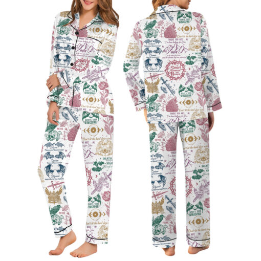 Acotar Court Symbols Satin Pajama Set - Image 7