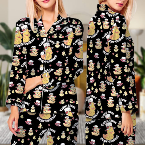 Take That Despression Satin Pajamas Set - Image 8