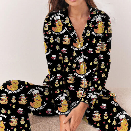 Take That Despression Satin Pajamas Set - Image 6
