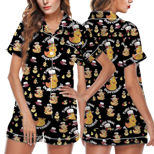 Take That Despression Satin Pajamas Set