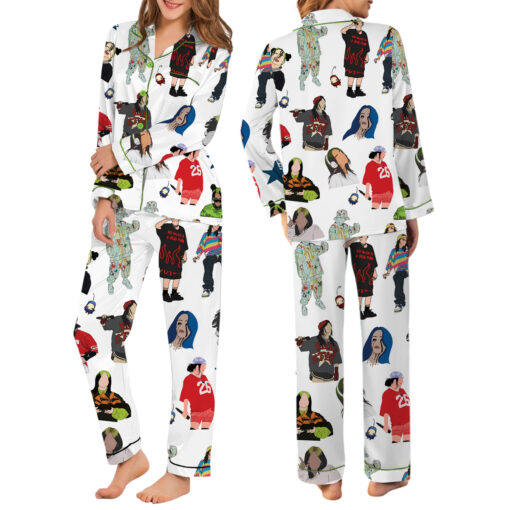 Mini Billie Eilish Satin Pajamas Set - Image 7