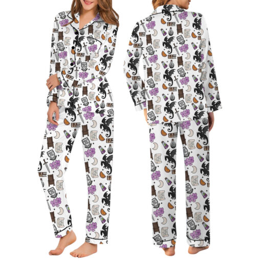 Basgiath War College Sleepwear Satin Pajamas Set - Image 6