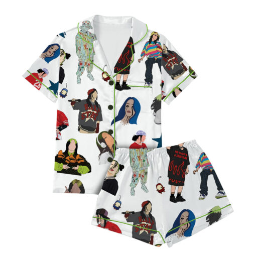Mini Billie Eilish Satin Pajamas Set - Image 3