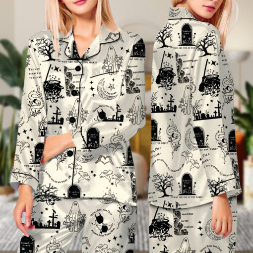 Coquette Taylor Swift Halloween Satin Pajamas Set - Image 7