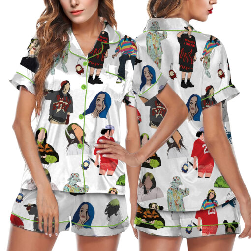 Mini Billie Eilish Satin Pajamas Set