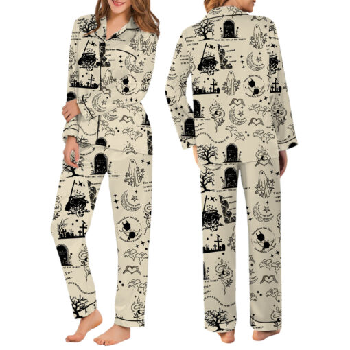 Coquette Taylor Swift Halloween Satin Pajamas Set - Image 6