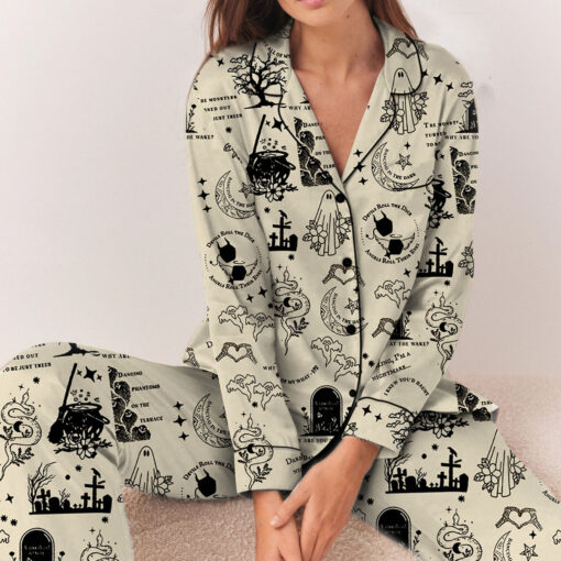 Coquette Taylor Swift Halloween Satin Pajamas Set - Image 5
