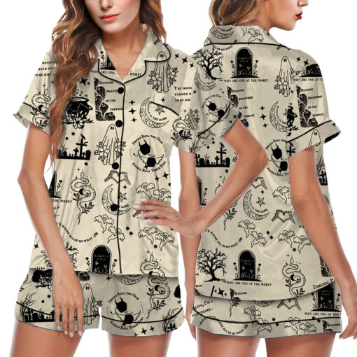 Coquette Taylor Swift Halloween Satin Pajamas Set