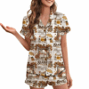 Stars Hollow Gilmore Shouls Satin Pajamas Set