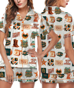 Taylor Swift The Life Of A Show Girl Satin Pajamas Set