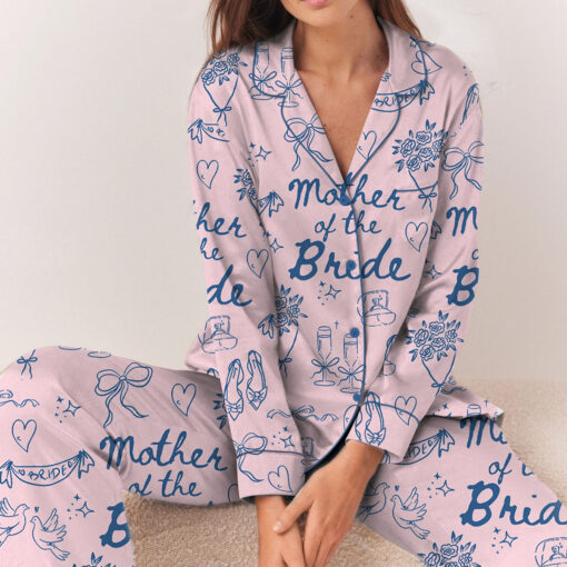 Women’s Mother Of The Bride Satin Pajamas Set - Image 12
