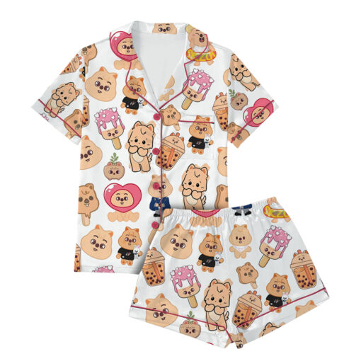 Kawaii Stray Kids Skzoo Satin Pajama Set - Image 2