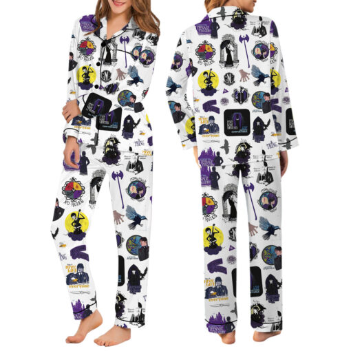 Wednesday Satin Pajamas Set For Women - Image 8