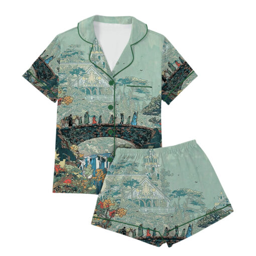 Women’s Lord Of The Rings Fantasy Fellowship Satin Pajamas Set
