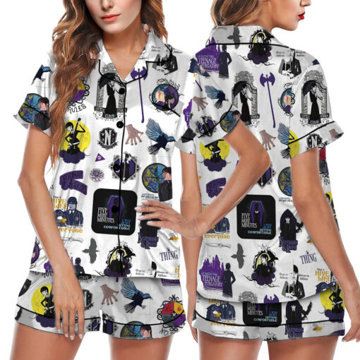 Wednesday Satin Pajamas Set For Women