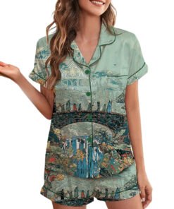 Women’s Lord Of The Rings Fantasy Fellowship Satin Pajamas Set