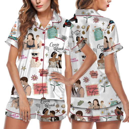 The Summer I Turned Beautiful Silky Satin Pajamas Set