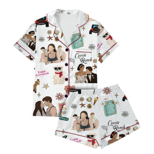 The Summer I Turned Beautiful Silky Satin Pajamas Set - Image 2