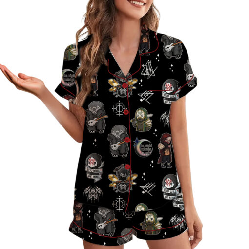 Sleep Token Music Merchandise Satin Pajamas Set - Image 2