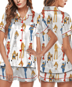 Cowboy Carter Tour Silky Satin Pajama Set For Women