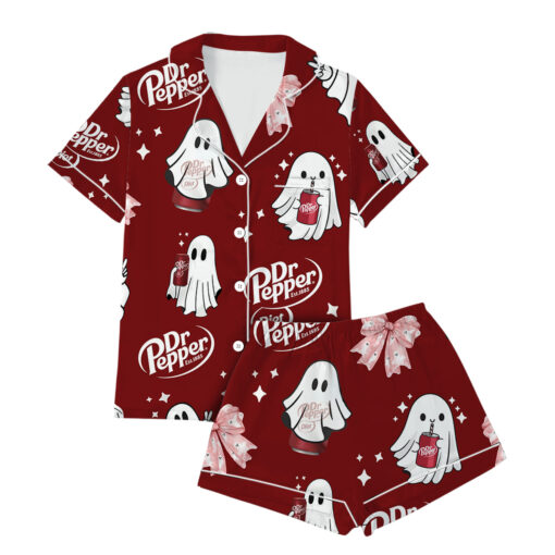 Halloween Dr.pepper Satin Pajamas Set - Image 3