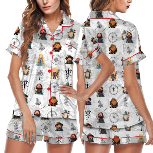 The Lord Of The Ring Satin Pajamas Set