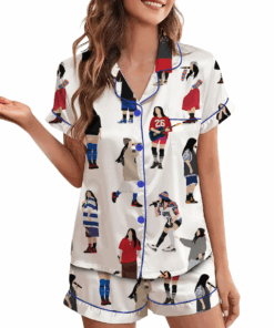 Alternative view of Billie Eilish Music Tour Satin Pajamas Set