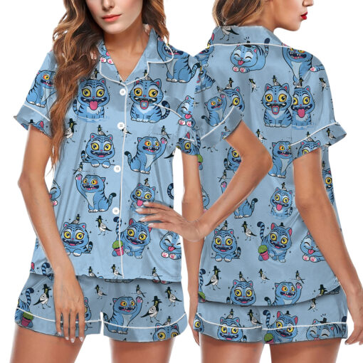 Kpop Demon Hunters Tiger Satin Pajamas Set