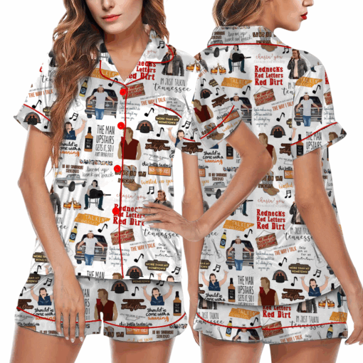 Morgan Wallen Satin Pajamas Set For Women