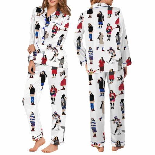 Billie Eilish Music Tour Satin Pajamas Set - Image 7