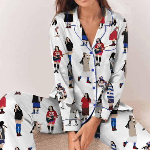 Billie Eilish Music Tour Satin Pajamas Set - Image 6