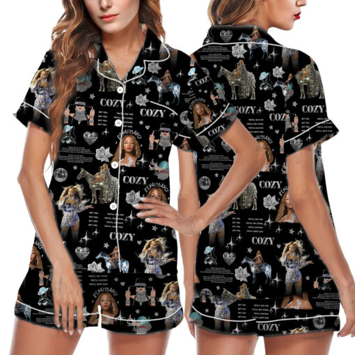 Beyonce Sleepwear Satin Pajamas Set