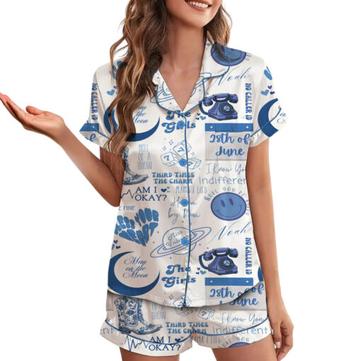 Am I Okay Satin Pajamas Set For Women - Image 11