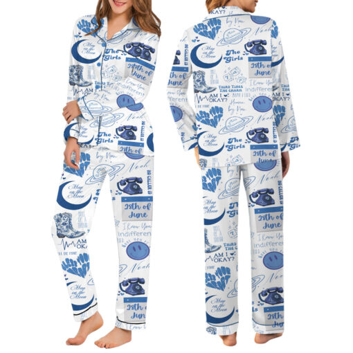 Am I Okay Satin Pajamas Set For Women - Image 13