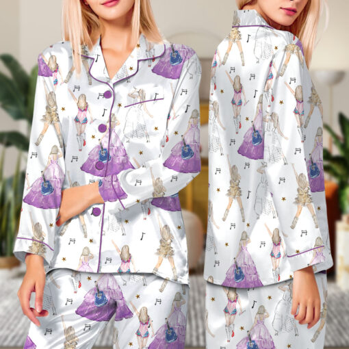 Taylor Swift Eras Tour Satin Pajamas Set - Image 8