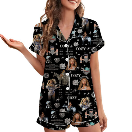 Beyonce Sleepwear Satin Pajamas Set - Image 3