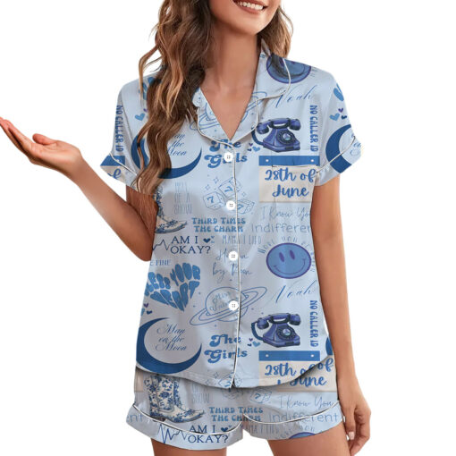 Am I Okay Satin Pajamas Set For Women - Image 3