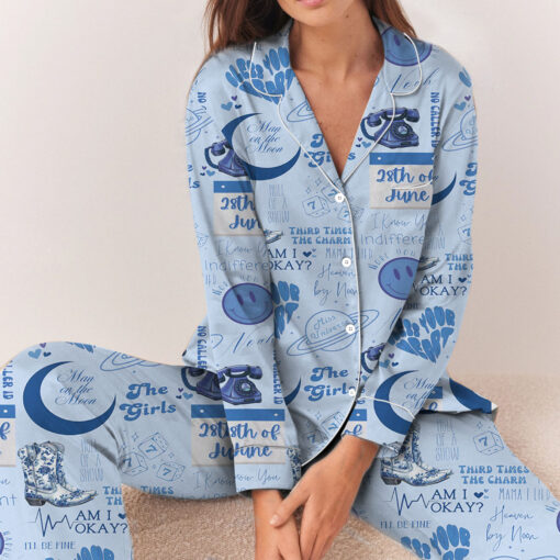 Am I Okay Satin Pajamas Set For Women - Image 7