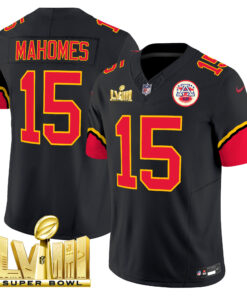 Patrick Mahomes Kansas City Chiefs Super Bowl LVIII Vapor Limited Jersey - All Stitched
