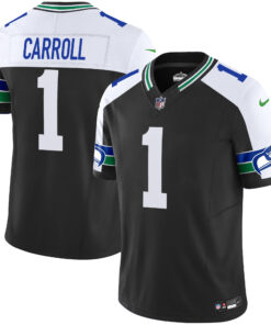 Pete Carroll Seattle Seahawks Throwback Vapor Limited Jersey - All Stitched