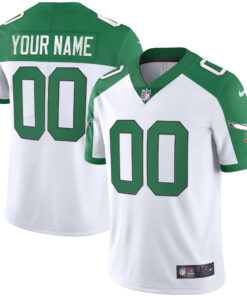 Philadelphia Eagles Alternate Kelly Green & Gold Custom Jersey - All Stitched