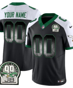 Philadelphia Eagles Arch Smoke Kelly Green Vapor Custom Jersey - All Stitched