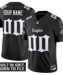 Philadelphia Eagles 'Gothic Philly Edition' Vapor Limited Custom Jersey V2 - All Stitched