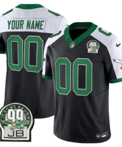 Philadelphia Eagles Jerome Brown Patch Kelly Green Alternate Custom Jersey - All Stitched