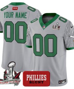 Philadelphia Eagles Phillies Blunt Vapor Limited Custom Jersey - Stitched