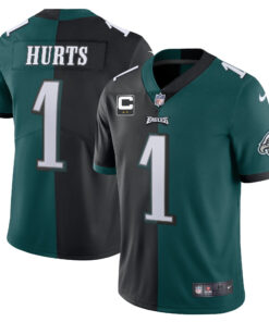 Philadelphia Eagles Split Black Green Vapor Limited - All Stitched