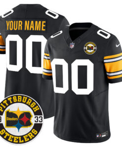Pittsburgh Steelers 2024 Vapor Limited Custom Jersey - Est 1933 Patch - All Stitched