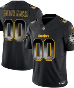 Pittsburgh Steelers Arch Smoke Vapor Custom Jersey - All Stitched
