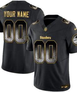 Pittsburgh Steelers Arch Smoke Vapor Custom Jersey V3 - All Stitched