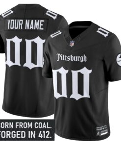 Pittsburgh Steelers 'Gothic Steel City Edition' Vapor Limited Custom Jersey - All Stitched